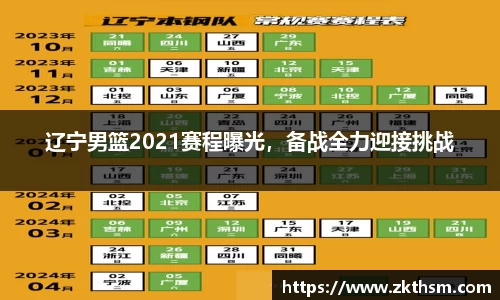 辽宁男篮2021赛程曝光，备战全力迎接挑战